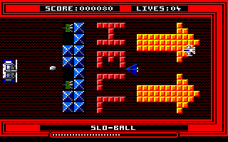 Snoball in Hell (Amstrad CPC) screenshot: Enemies appearing