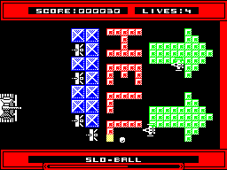 Snoball in Hell (ZX Spectrum) screenshot: Enemies appearing