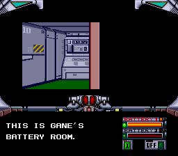 Silent Debuggers (TurboGrafx-16) screenshot: he battery room