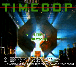 Timecop (SNES) screenshot: Title screen