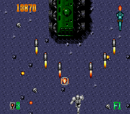 Psycho Chaser (TurboGrafx-16) screenshot: Incoming missile
