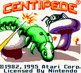 Centipede (Game Boy Color) screenshot: Title shown in intro sequence