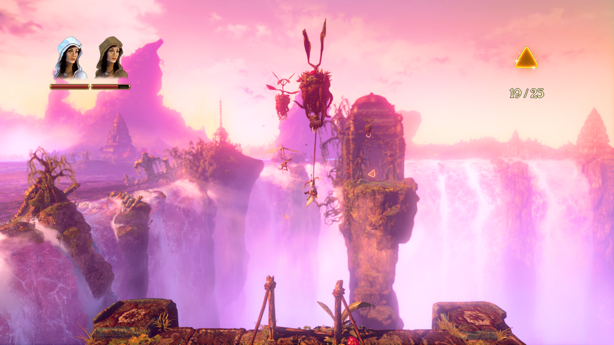Trine 3: The Artifacts of Power (Windows) screenshot: The game is generous with bright colors and bloom