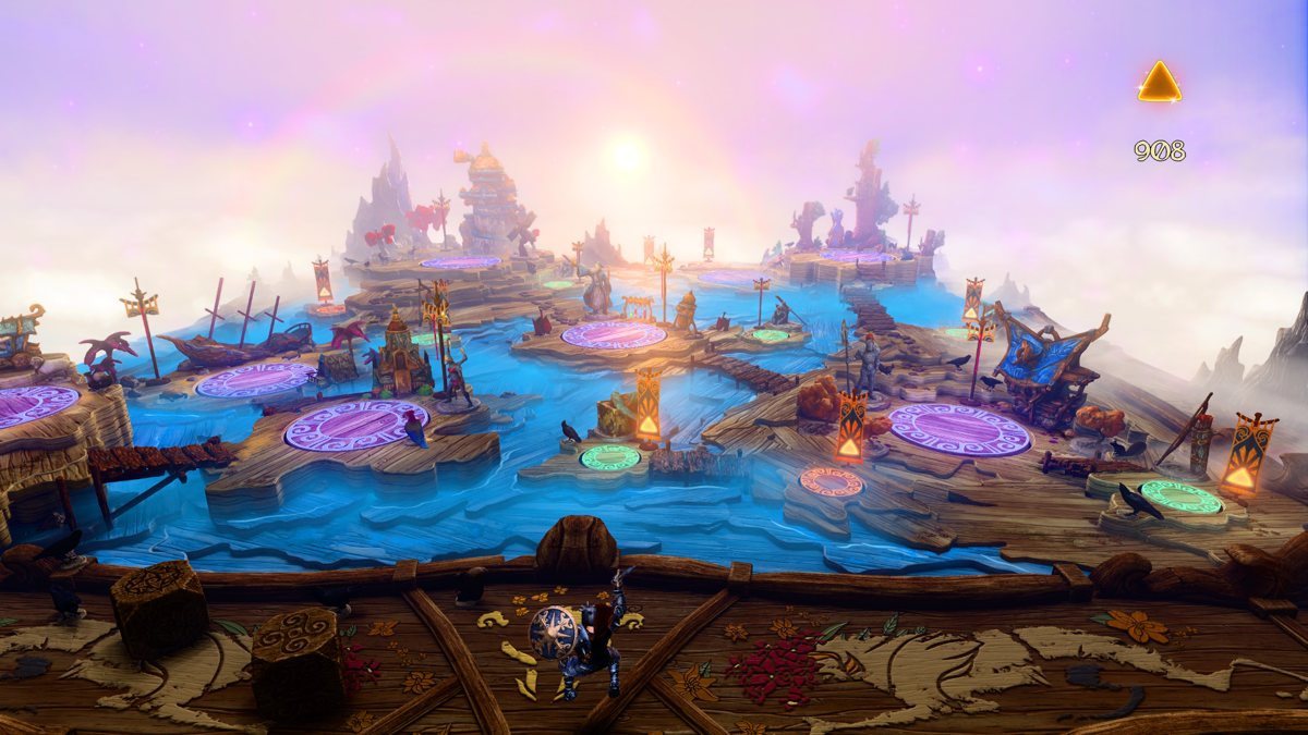 Trine 3: The Artifacts of Power (Windows) screenshot: Game map. It's not a big map, no matter how you look at it