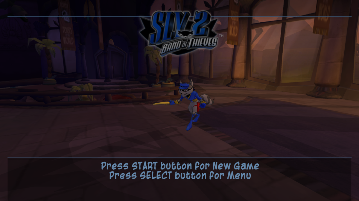 Sly 2: Band of Thieves (PlayStation 3) screenshot: Game title