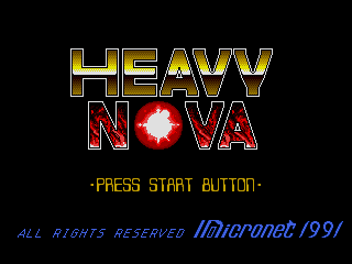 Heavy Nova (SEGA CD) screenshot: Title screen