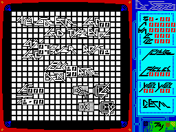 The Planets (ZX Spectrum) screenshot: Weird:<br> Game menu.