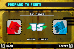 Rock 'Em Sock 'Em Robots (Game Boy Advance) screenshot: Prefare to fight!