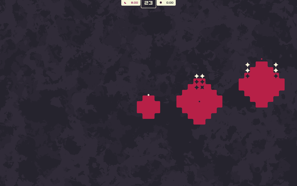 The Sun and Moon (Windows) screenshot: These platforms float in the air, so you will fall down a lot.