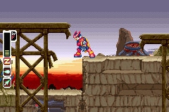 Mega Man Zero 2 (Game Boy Advance) screenshot: Screen from the first mission