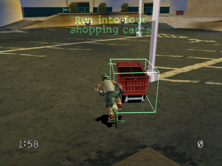 Dave Mirra Freestyle BMX: Maximum Remix (PlayStation) screenshot: Shopping cart