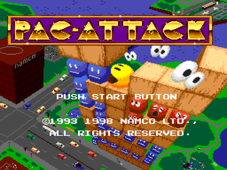 Namco: Anthology 2 (PlayStation) screenshot: Pac-Attack start screen