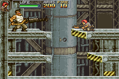 Metal Slug Advance (Game Boy Advance) screenshot: The final showdown against Allen Jr.