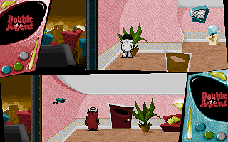 Double Agent (DOS) screenshot: Searching