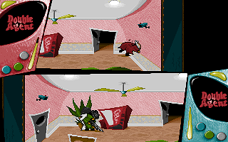 Double Agent (DOS) screenshot: Gun duel