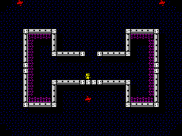S.I.P (ZX Spectrum) screenshot: Level 2:<br> Starting the level.