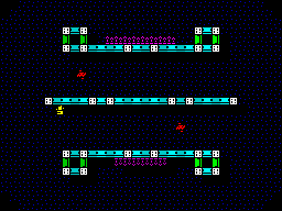 S.I.P (ZX Spectrum) screenshot: Level 1:<br> Last centimetre "painted".