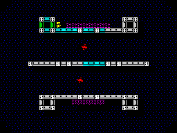 S.I.P (ZX Spectrum) screenshot: Level 1:<br> Surface turned into different colours means it was outlined.