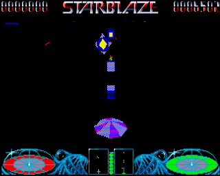 Starblaze (Amiga) screenshot: Playing - Shooting