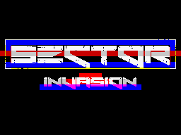 Sector: Invasion (ZX Spectrum) screenshot: Loading screen.