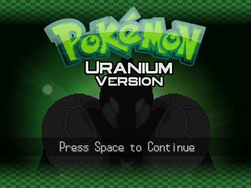 Pokémon Uranium (Windows) screenshot: Title screen.