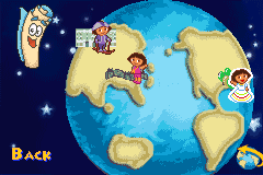 Dora the Explorer: Dora's World Adventure (Game Boy Advance) screenshot: Second half of the game (freeform mode)