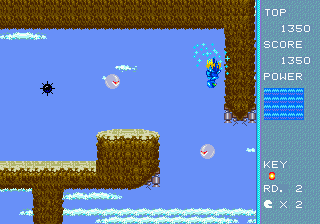 Awogue (Genesis) screenshot: Dashing into an enemy.