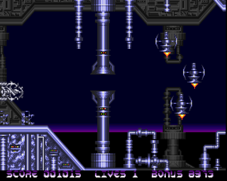 Ilyad (Amiga) screenshot: Shooting before pass