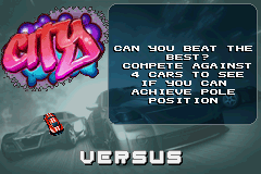 Hot Wheels: All Out (Game Boy Advance) screenshot: The challenge I'm about to do