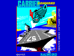 Carrier Command (ZX Spectrum) screenshot: The title screen