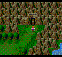 Cosmic Fantasy: Bōken Shōnen Yū (TurboGrafx CD) screenshot: Near a mountain cave entrance
