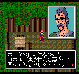 Cosmic Fantasy: Bōken Shōnen Yū (TurboGrafx CD) screenshot: Important characters also have portraits and are voices during conversations