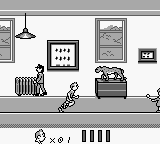 Tintin: Le Temple du Soleil (Game Boy) screenshot: Tintin is a pretty good runner.