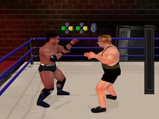 WWF War Zone (PlayStation) screenshot: Training mode
