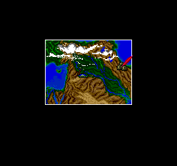 Exile (TurboGrafx CD) screenshot: World map