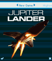 Jupiter Lander (J2ME) screenshot: Title screen