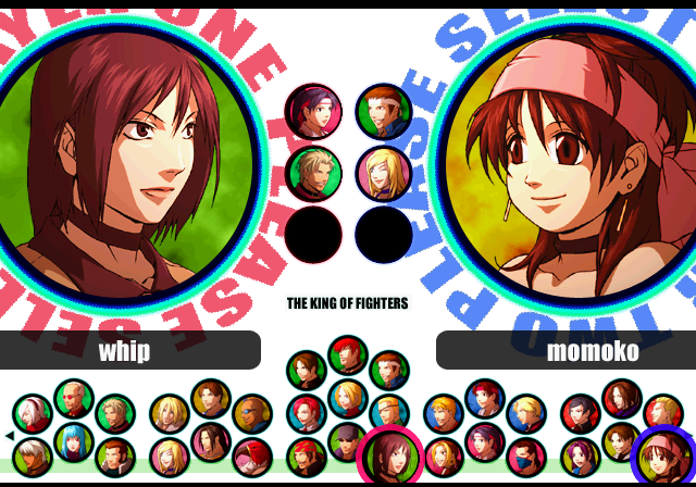 The King of Fighters XI (PlayStation 2) screenshot: Character selection