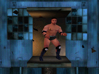 WWF War Zone (PlayStation) screenshot: The Rock model
