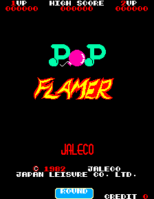 Pop Flamer (Arcade) screenshot: Title screen