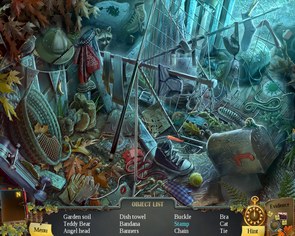 Enigmatis: The Ghosts of Maple Creek (Windows) screenshot: Searching a hidden object area