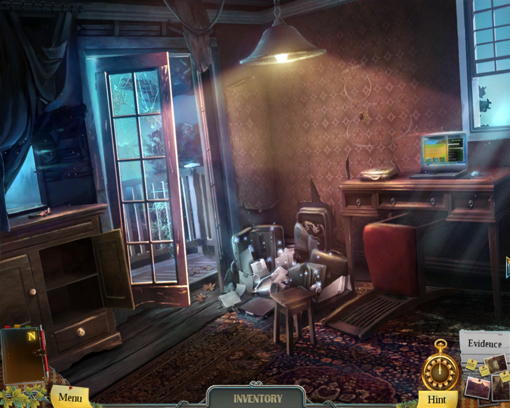 Enigmatis: The Ghosts of Maple Creek (Windows) screenshot: Now the pile of trash is a hidden object area