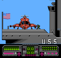 Firehawk (NES) screenshot: Before the mission