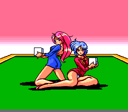 Jantei Monogatari 3: Saver Angels (TurboGrafx CD) screenshot: More sexy girls: dice-throwing
