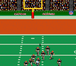 Capcom's MVP Football (SNES) screenshot: A field goal