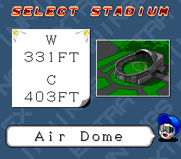 Extra Innings (SNES) screenshot: Select a stadium