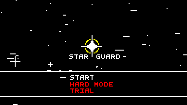 Star Guard (Windows) screenshot: Main menu