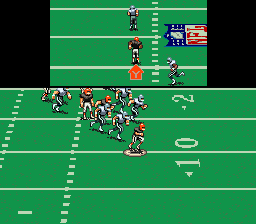 Capcom's MVP Football (SNES) screenshot: A receiver window