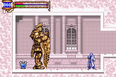 Castlevania: Aria of Sorrow (Game Boy Advance) screenshot: If you want that item...