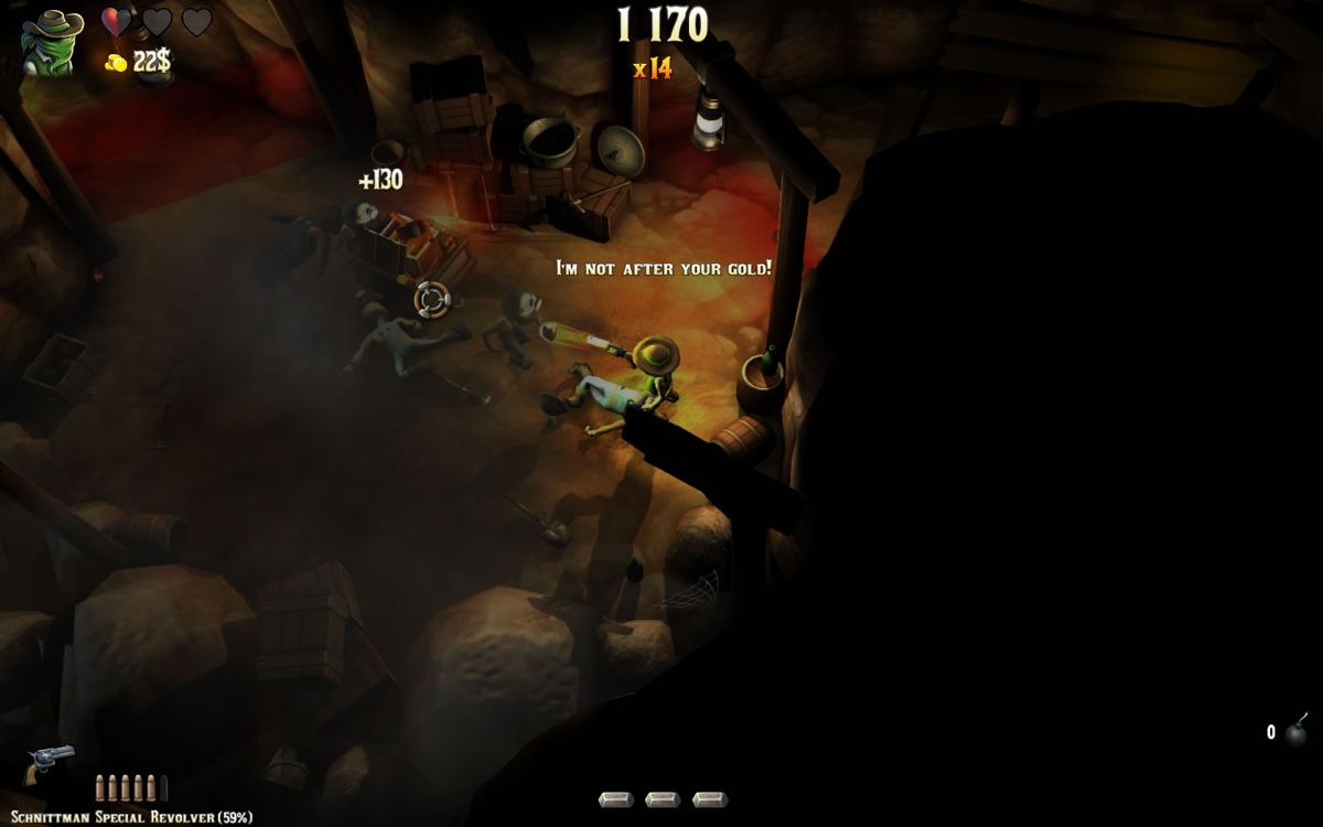 Wild Frontera (Windows) screenshot: Inside a dark mine