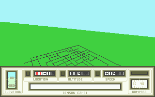 Mercenary: Compendium Edition (Atari ST) screenshot: Coming in to land